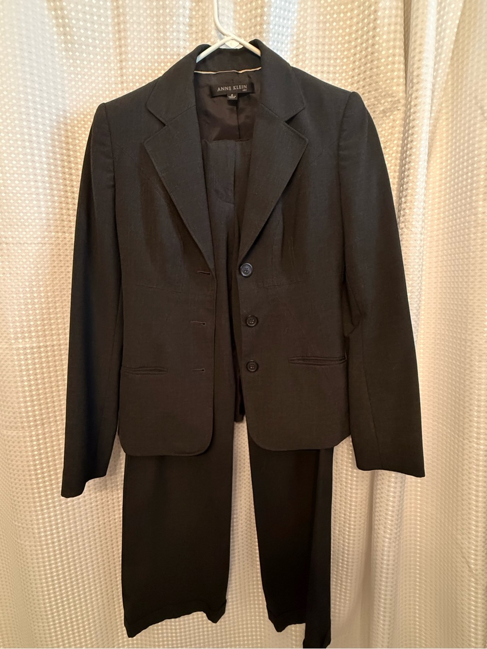 Anne Klein Black Women's Blazer and Trousers Suit Set